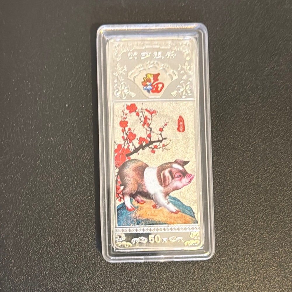 Silver Slim rectangle coin